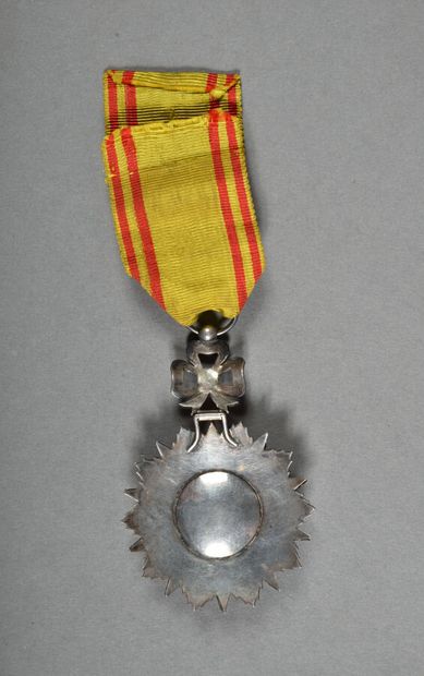 null France. Tunisie. Ordre du Nichan Iftikar (1906-1922), officier (sanglier), argent,...