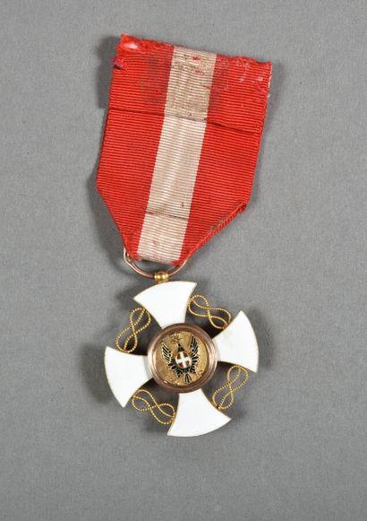 null Italie. Ordre royal de la Couronne, chevalier (petite couronne), chevalier,...