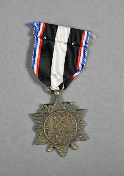 null France. Médaille des Combats, agrafe « AISNE 1939/1940.