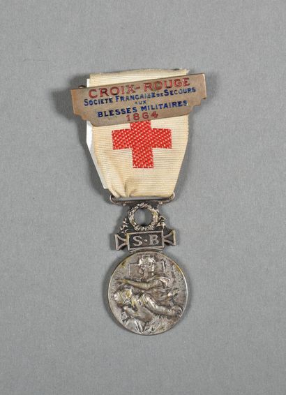 France. Croix Rouge/SB, médaille (1864/1866),...