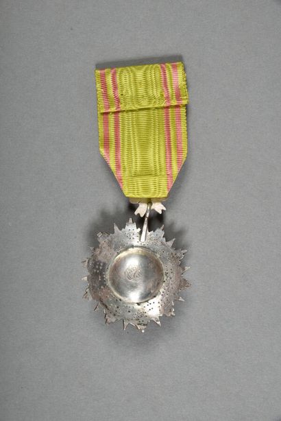 null France. Tunisie. Ordre du Nichan Iftikar (1882-1902), chevalier, frappe locale,...