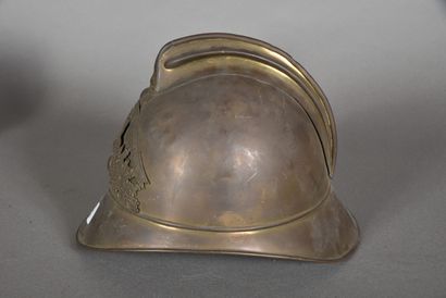 null France. Casque de Sapeur-Pompier, 1895, de la ville de SCEAUX, matriculé " 7...