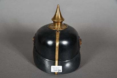 null Allemagne Impériale. Casque à pointe troupe, marquages « J.R.137 », « JULIUS...