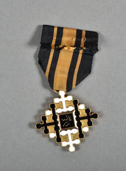 null France. Fédération Tai, Ordre du Mérite civil, chevalier, métal doré.