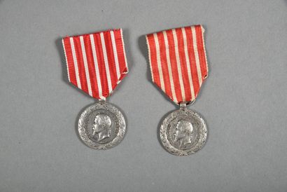 France. Médaille d'Italie 1859, BARRE, argent,...