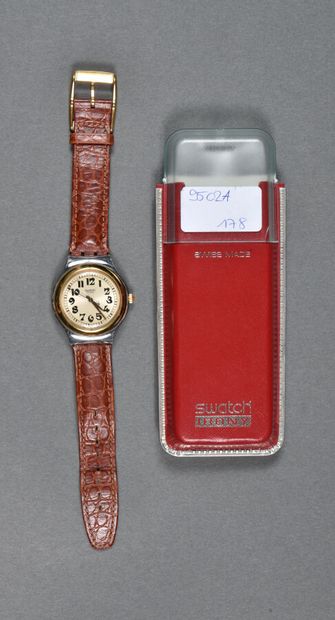 null Montre Swatch YGS100, modèle « Red Jack » / collection "Swatch irony big" /...