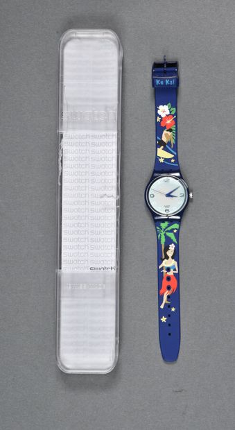 null Montre Swatch réf GN9911C, modèle « Hawaii fly by night" / édition limitée /...