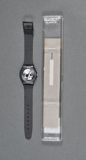 null Montre Swatch réf GB220, modèle "skulling time" / édition limité / circa 2004...