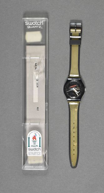 Montre Swatch réf GB161, modèle « Black liner