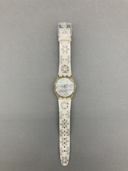 null Montre Swatch réf SUJZ100, modèle « Xmas artic touch » / éditon collecor / circa...