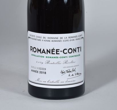 null 1 B ROMANÉE-CONTI (Grand Cru) (n°03339) Domaine de la Romanée Conti 2018.

VAT...