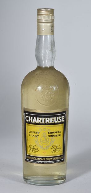 null 1 B CHARTREUSE JAUNE TARRAGONE 75 cl 43% (avec certificat d'authenticité) (5...