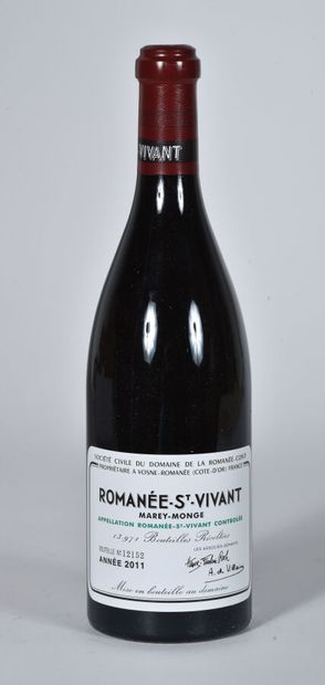 null 1 B ROMANÉE SAINT-VIVANT (Grand Cru) (n°12152) Domaine de la Romanée Conti 2011.

TVA...