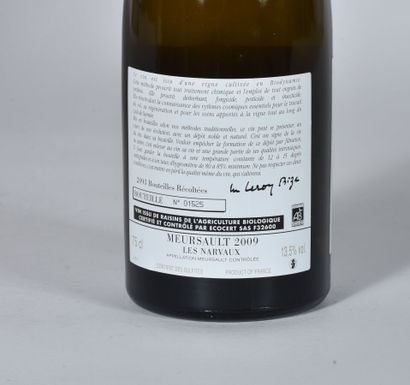 null 1 B MEURSAULT LES NARVAUX (2,9 cm; n°1525; 2093 bouteilles produites) Domaine...