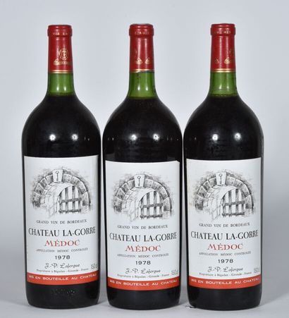 null 3 Mag CHÂTEAU LA GORRE (2 B.G; 1 T.L.B.+; 1 e.t.h.) Médoc 1978