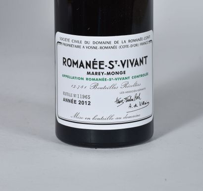 null 1 B ROMANÉE SAINT-VIVANT (Grand Cru) (n°11965) Domaine de la Romanée Conti 2012.

TVA...