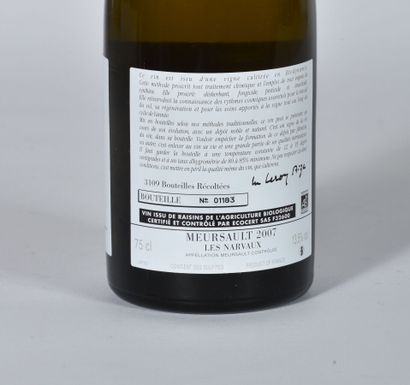 null 1 B MEURSAULT LES NARVAUX (2,5 cm; n°1183; 3109 bouteilles produites) Domaine...