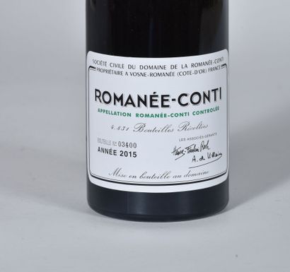 null 1 B ROMANÉE-CONTI (Grand Cru) (n°03400) Domaine de la Romanée Conti 2015.

TVA...