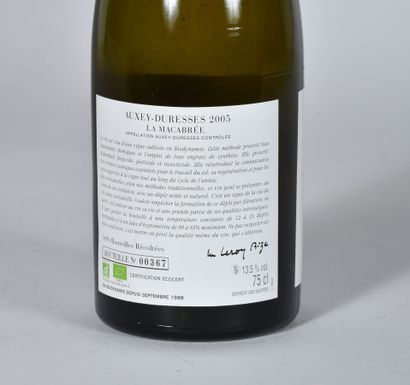 null 1 B AUXEY-DURESSES LA MACABRÉE (2 cm; No. 367; 1496 bottles produced; c.a. side)...