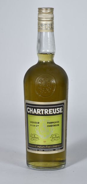 null 1 B CHARTREUSE VERTE TARRAGONE 75 cl 55% (avec attestation d'authenticité) (3,8...