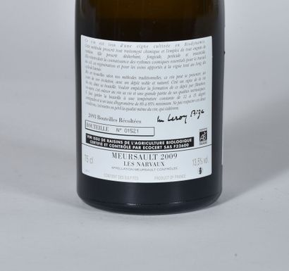 null 1 B MEURSAULT LES NARVAUX (3 cm; n°1521; 2093 bouteilles produites Domaine d'Auvenay...