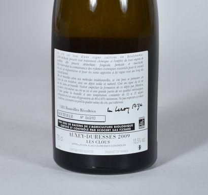 null 1 B AUXEY-DURESSES LES CLOUS (1,8 cm; n°310; 1183 bouteilles produites) Domaine...