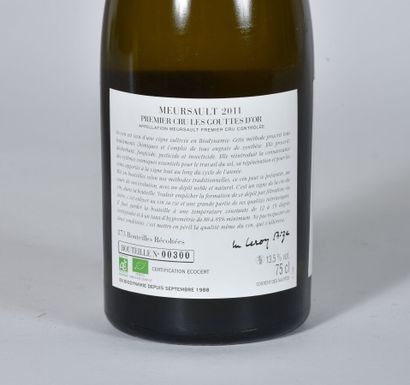 null 1 B MEURSAULT LES GOUTTE D'OR (1er Cru) (2.3 cm; #300; 873 bottles produced)...