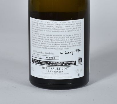 null 1 B MEURSAULT LES NARVAUX (2,5 cm; n°1182; 3109 bouteilles produites) Domaine...