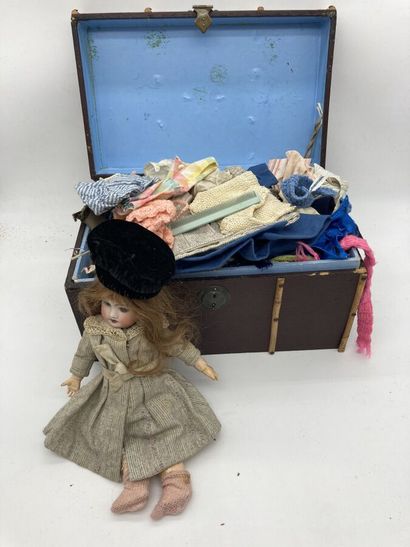 null Bleuette " SFBJ 60 PARIS -8/0- " lovely Bleuette doll with bisque head, fixed...