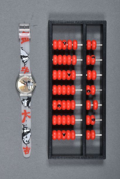 null Montre Swatch réf GE222, modèle « Bull's on parade" / édition limitée (collection...