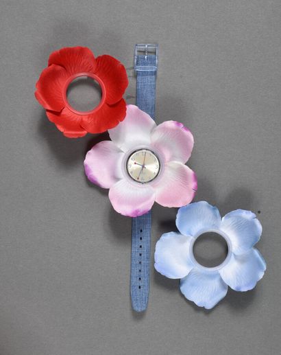 null Montre Swatch réf GS109, modèle "Flower on you" / édition spéciale fête des...