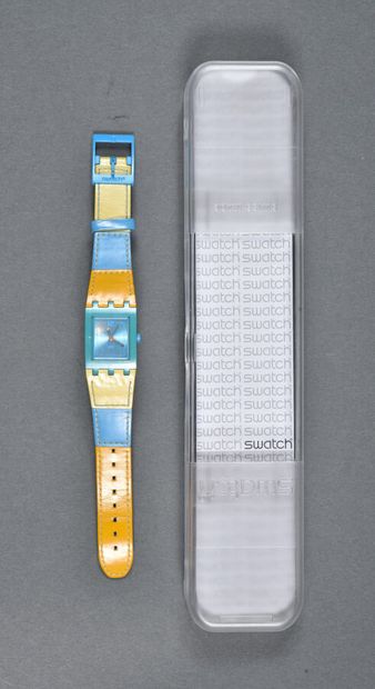 null Montre Swatch réf SUBN110, modèle « Pastel de Pastel » / édition limité / circa...
