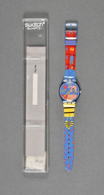 null Montre Swatch réf GS114, modèle « Diama » / édition limitée , circa 2003 / packaging...
