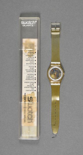 null Montre Swatch réf GK100, modèle « Jelly fish » / édition limitée / circa 1985...