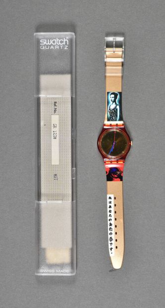 null Montre Swatch réf GR123, modèle « Kimiko » / édition limitée / circa 1995 /...