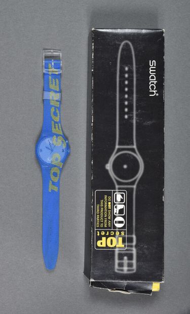 null Montre Swatch réf GK905, modèle "Top secret" / édition spéciale / circa 1998...