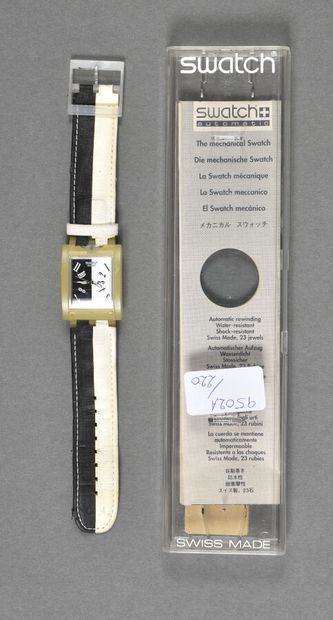 null Montre Swatch réf SUFK104, modèle « Ubiquité » / édition limitée / circa 2002...