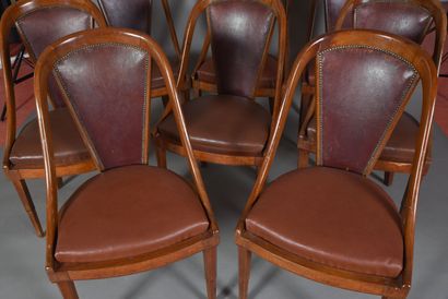 null Maurice DUFRENE (attribué à) & LA MAITRISE (attribué à)
Huit chaises, faisant...