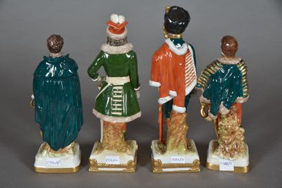 null Figurines porcelaine de Saxe SCHEIBE ALSBACH. Généraux LASALLE, FOURNIER-SARLOVEZE,...