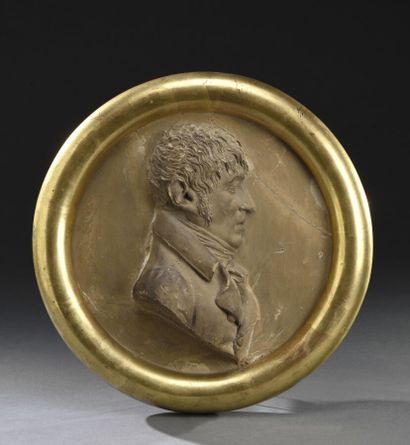 null JOSEPH CHINARD (1756-1813)
Portrait de profil d'Antoine-Marie-Pierre de Hautmesnil,...
