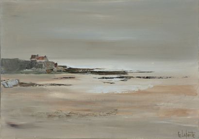 null Georges Laporte (1926-2000).
Low tide.
Oil on canvas.
Signed lower right.
65...
