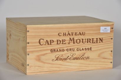 6 B CHÂTEAU CAP DE MOURLIN (Caisse Bois d'origine)...