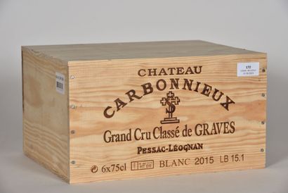 6 B CHÂTEAU CARBONNIEUX Blanc (Caisse Bois...