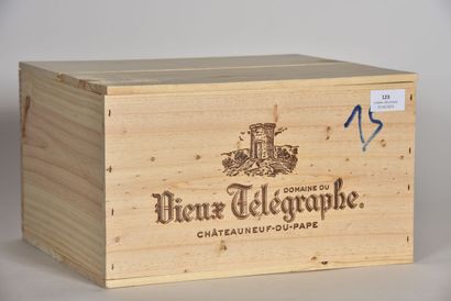 null 6 B CHÂTEAUNEUF DU PAPE Rouge (Caisse Bois d'origine) Domaine du Vieux Télégraphe...