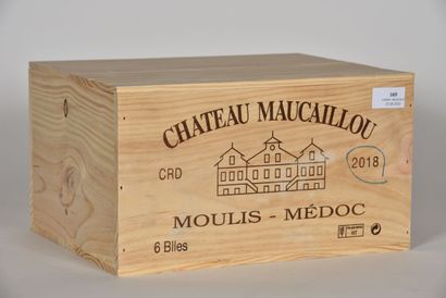 6 B CHÂTEAU MAUCAILLOU (Caisse Bois d'origine)...