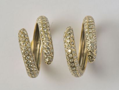 18K (750/oo) yellow gold transformation ring...