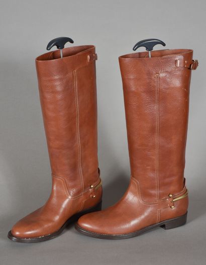 RALPH LAUREN collection. Pair of riding boots...