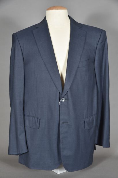 ZILLI. Blue wool jacket with silk lining,...