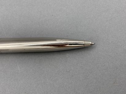 null DUPONT, Ballpoint pen with swivel lead model Abstraction(s) in silver plated...