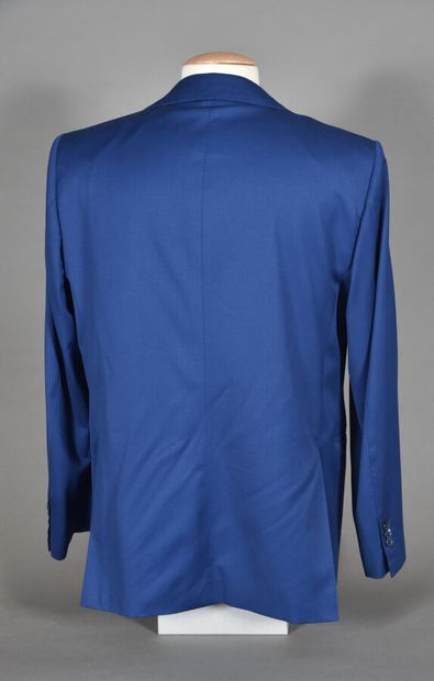 null ZILLI. 150's blue wool jacket, notched collar, single breasted, long sleeves,...